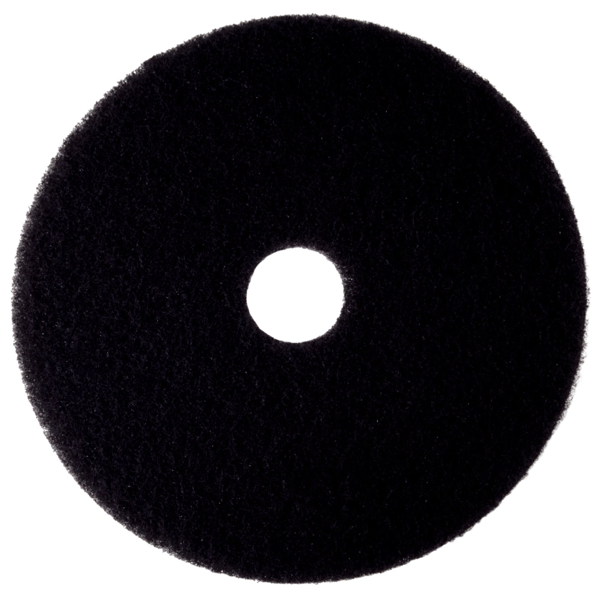 Black 17-Inch High Productivity Floor Stripping Pad