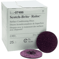 thumbnail image 1 of 3M 7486 3 in. Scotch-Brite Roloc Maroon Medium Surface Conditioning Disc, 1 of 2