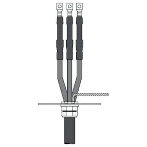 3M - 7623-T-95-3-RJS, Cold Shrink, Indoor Termination Kit, 1 pc