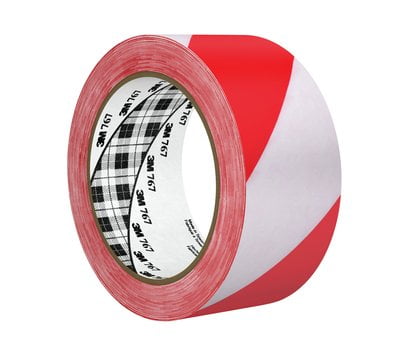 3M 767 Striped Vinyl Tape, 2" x 36 yd.