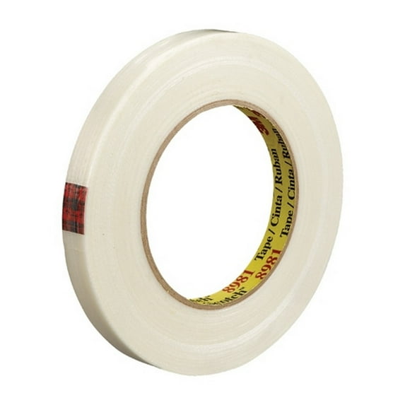 3M 8981 Strapping Tape 1/2" X 60 Yard (72 Roll/Case)