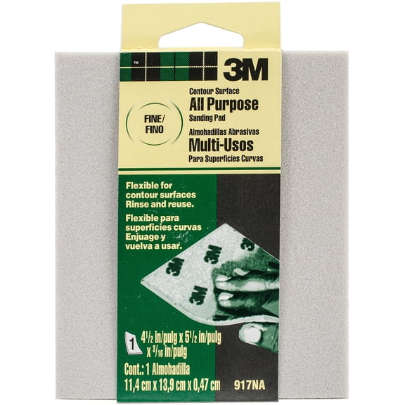 3M 917DC-NA Fine Contour Surface Sanding Sponges