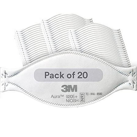3M 9205+ Aura N95 Particulate Respirator  - NIOSH Approved