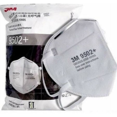 3M 9502+ Mask (Pack of 50). In stock. Ships Same Day. Free Shipping!