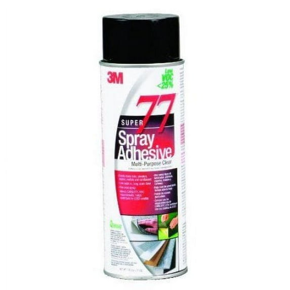 3M 97956 Super 77 Multi-Purpose Spray Adhesive – Low VOC <25%, 2-Pack