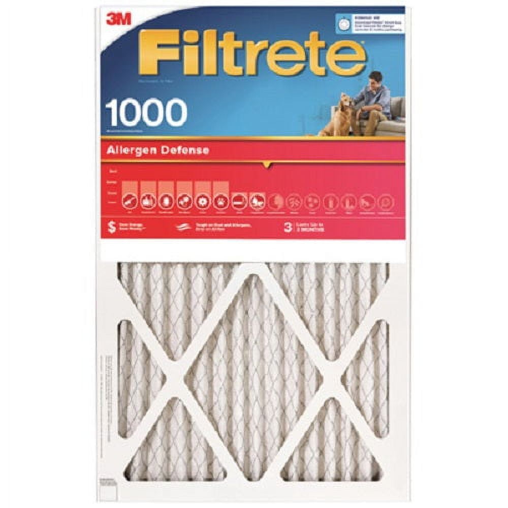3M 9800-4 16" x 20" x 1" Red MPR 1000 Filtrete 3 Month Disposable Pleated Air Filter - Quantity of 4