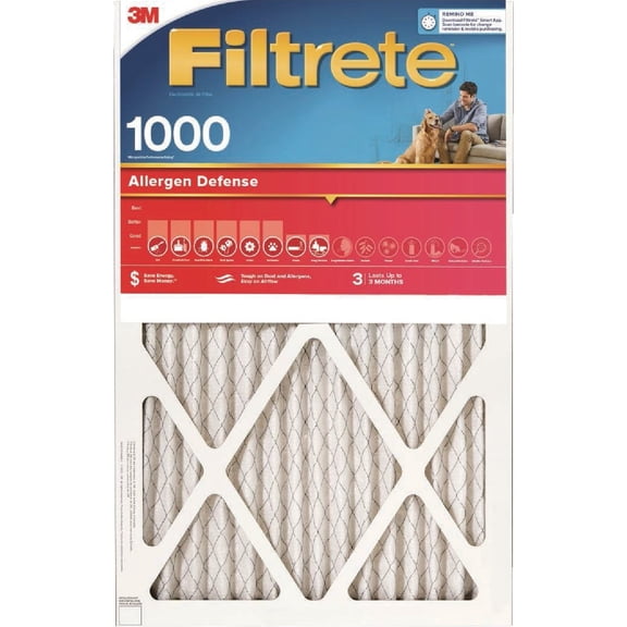 3M 9826DC-6 Filtrate Micro Allergen Filter, 20" x 24"