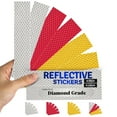 thumbnail image 1 of 3M 983 Diamond Grade Reflective Tape Stickers Strips Safety US DOT-C2/FMVSS108 Conspicuity Strong Adhesive High Visibility Trailer Trucks (1 inch x 8 inch, Mix 6 Piece), 1 of 11