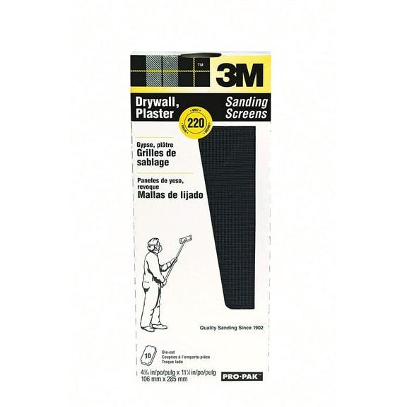 3M 99436 Drywall Sanding Screens Pro-Pak, 220-Grit, 10-Pack