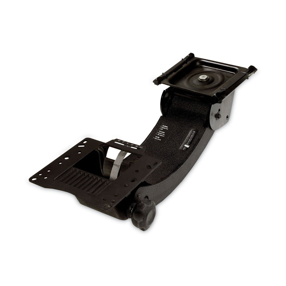 Black Adjustable Sit/Stand Keyboard Tray with Gel Wrist Rest