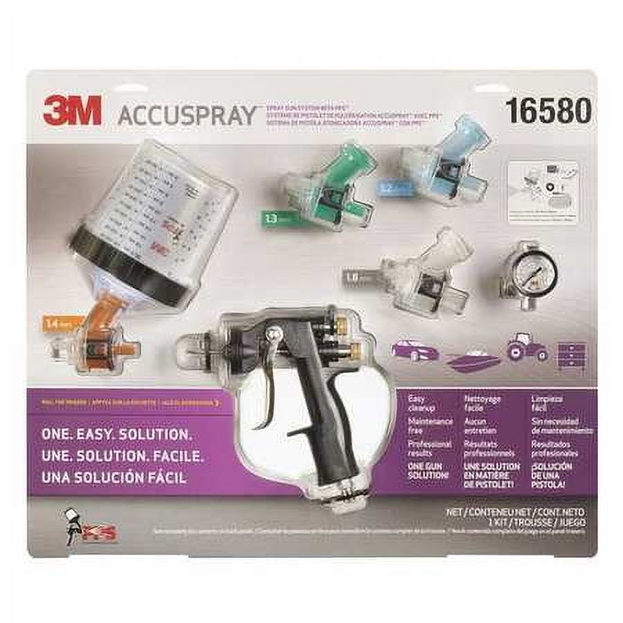 3M Accuspray Gravity Fed HVLP Spray Gun Kit