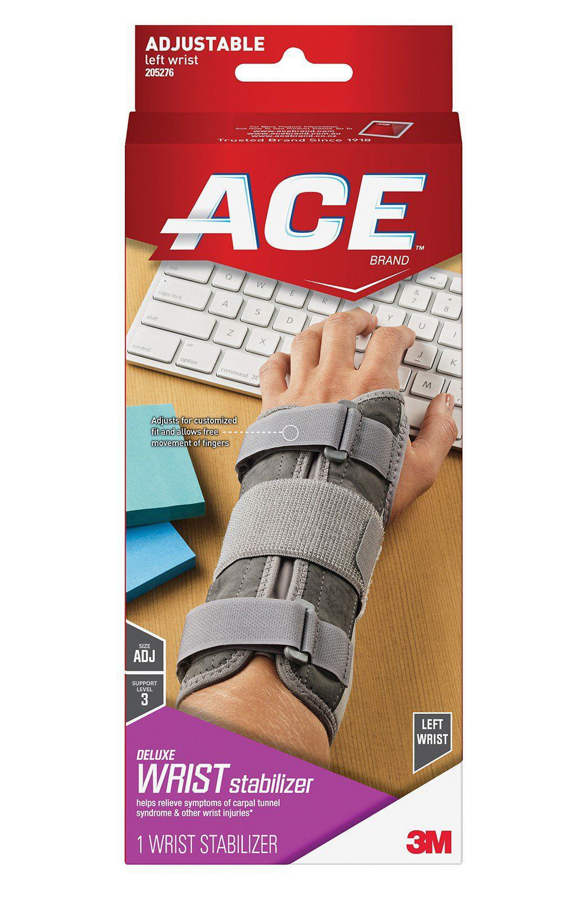 3M Ace Left Wrist Brace, One Size Fits Most (BX/12)