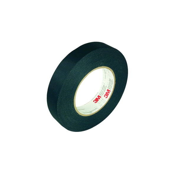 3M Acetate Cloth Tape 11, 23-3/4 in x 72 yd, 3 in Paper Core, Log Roll, Black