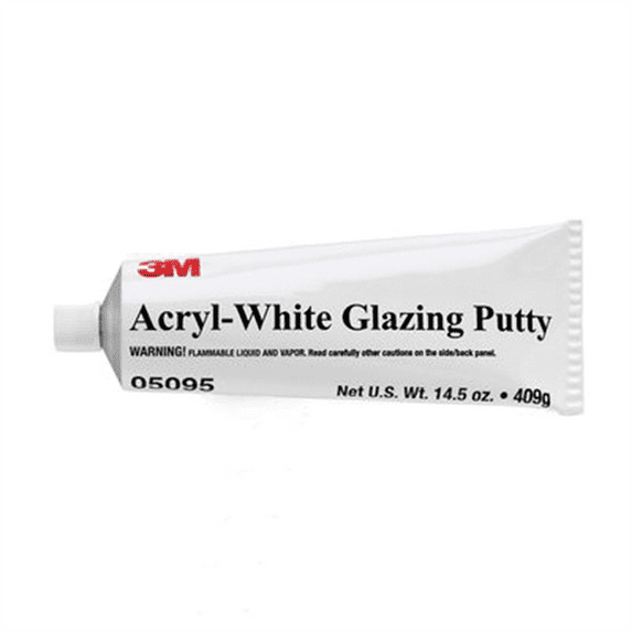 3M 05095 Putty, 14.5 oz Tube, White, Paste