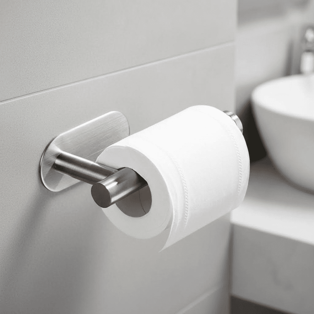 No Drill Toilet Paper Holdernull