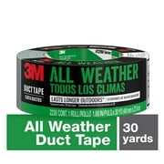 3M All Weather Duct Tape, 1.88 in x 30 yd, Gray, 1 Roll/Pack