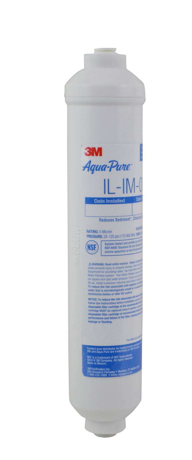 Aqua-Pure 10" Inline Water Filter Cartridge for Refrigerators