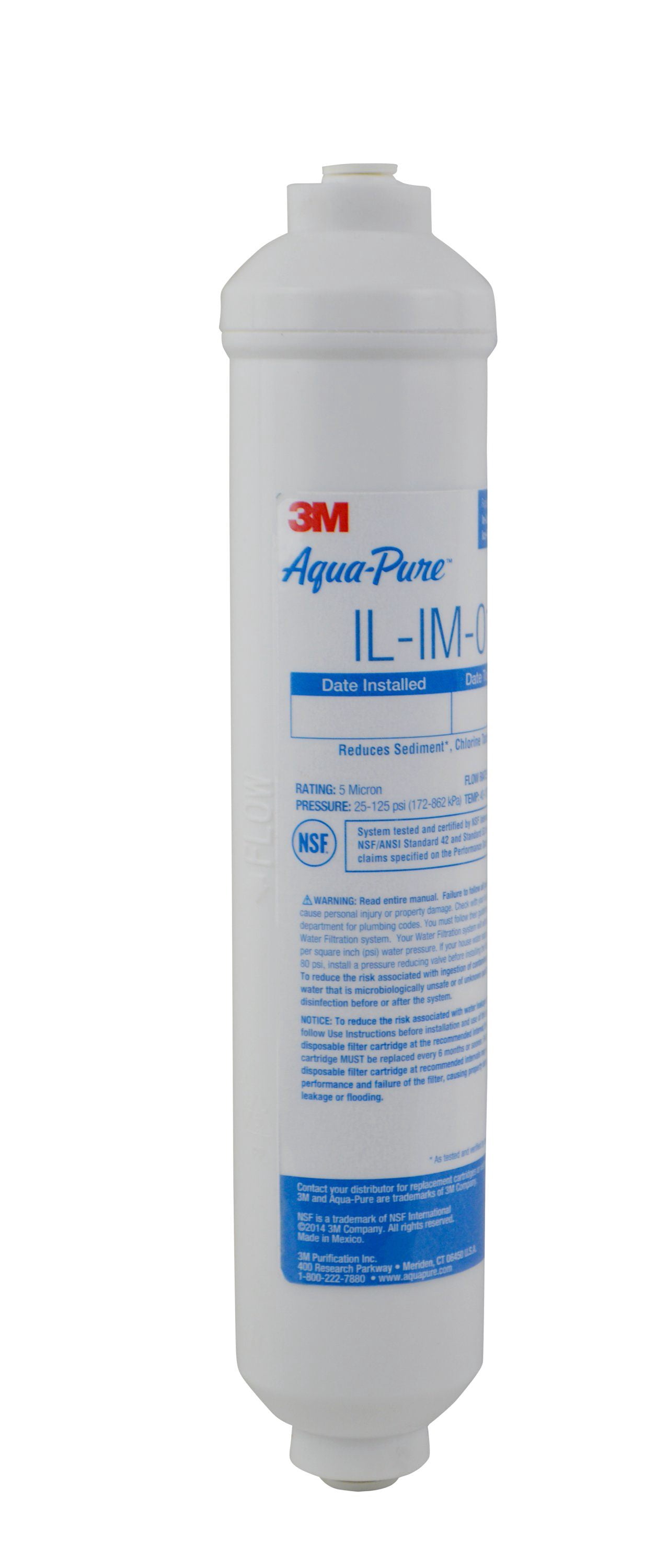 3M Aqua-Pure In-Line Water Filter System IL-IM-01, 5617202, 10 Per Case