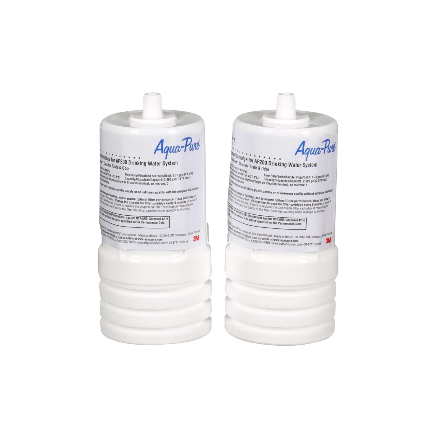 3M AquaPure Under Sink Replacement Water Filter Cartridge AP217, for