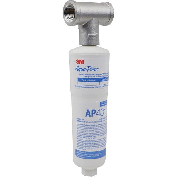 3M Aqua-Pure Whole House Scale Inhibition Inline Water System AP430SS, Prevents Scale Build Up On Hot Water Heaters and Boilers
