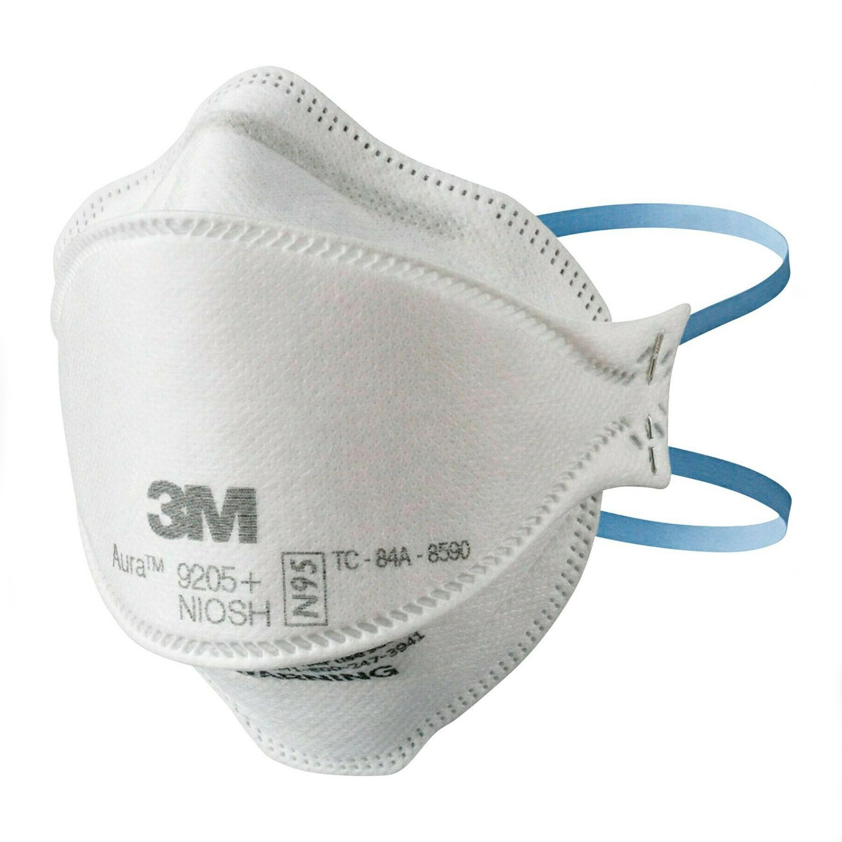 3M Aura 9205 +, N95 ,Clean and dust proof 40 / Pack, White