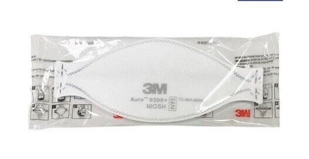3M Aura 9205+ N95 NIOSH Protective Disposable Face Mask Particulate Respirator- 10 PACK