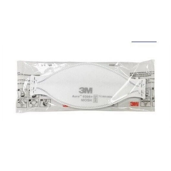 3M Aura 9205+ N95 NIOSH Protective Disposable Face Mask Particulate Respirator- 2 PACK