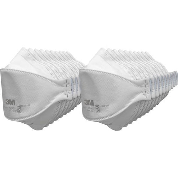 3M Aura N95 Particulate Respirator 9205 - Recommended for: Face - Lightweight, Soft, Comfortable, Adjustable Nose Clip, Disposable, Advanced Electret Media - Adult Size - Airbo | Bundle of 10 Packs