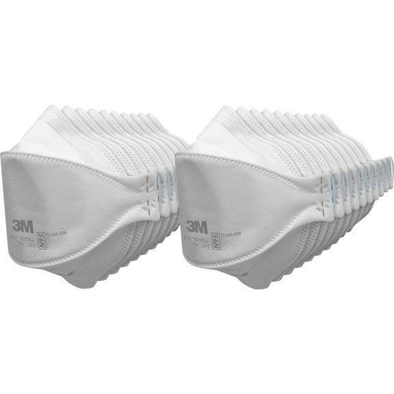 3M Aura N95 Particulate Respirator 9205 - Recommended for: Face - Lightweight, Soft, Comfortable, Adjustable Nose Clip, Disposable, Advanced Electret Media - Adult Size - Airborne Particle, Dust, Cont