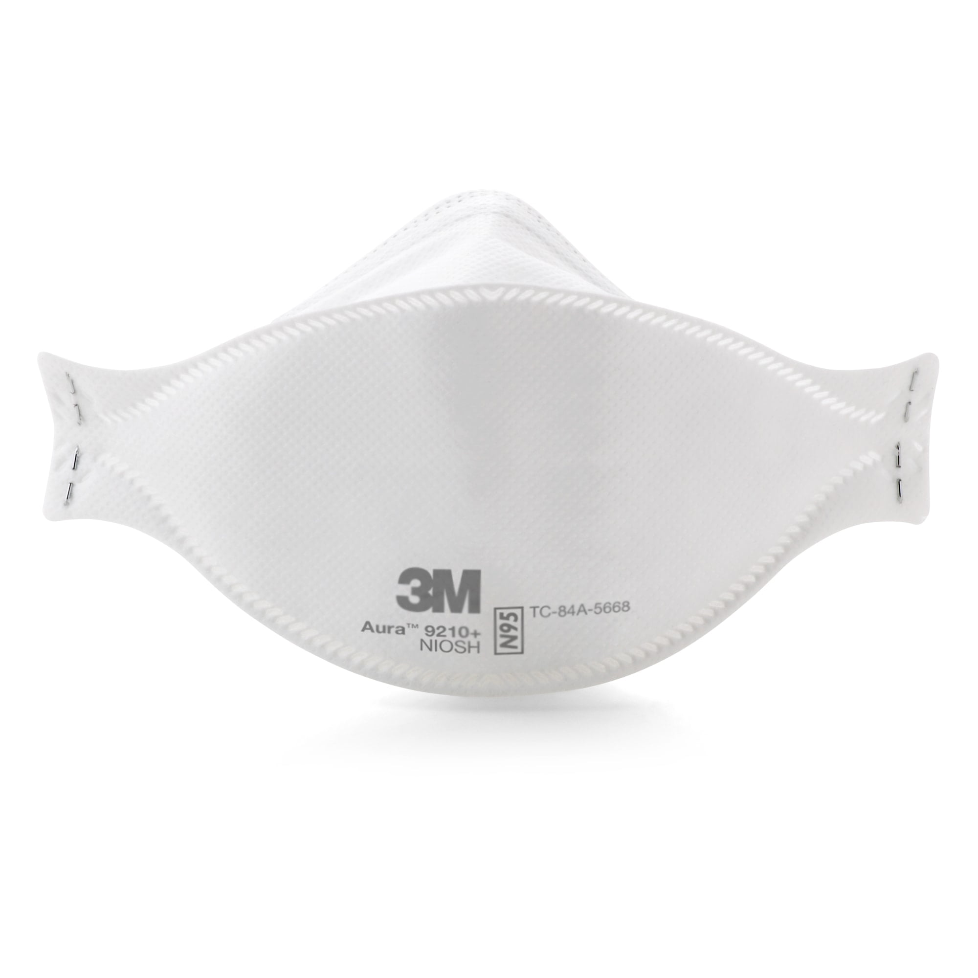 3M Aura N95 Particulate Respirators, 9205+, White, Pack Of 240 Respirators