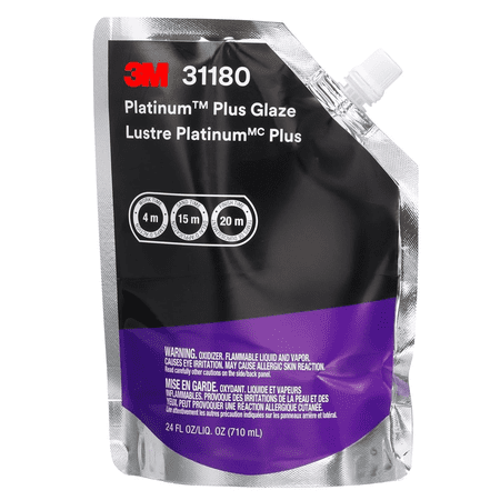 3M Automotive 31180 Platinum Plus Glaze, 31180, 30 fl oz, 6 per case