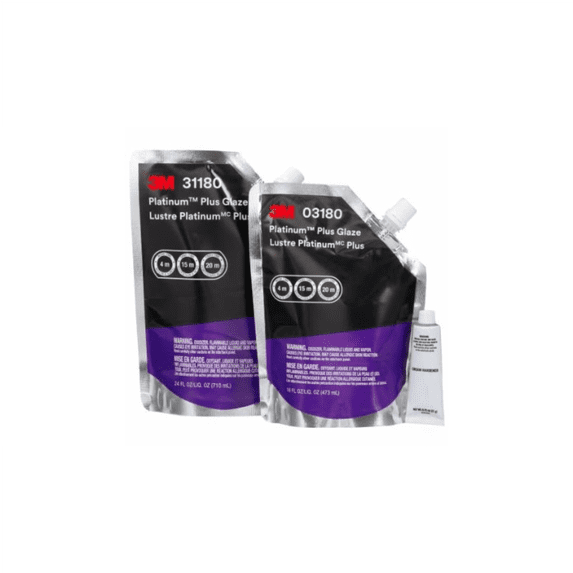 3M Automotive 31180 Platinum Plus Glaze, 31180, 30 fl oz, 6 per case