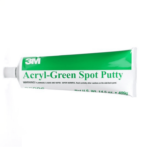 3M Automotive 5096, Spot Putty, Acrylic Green Industrial Sealant, 14.5 oz
