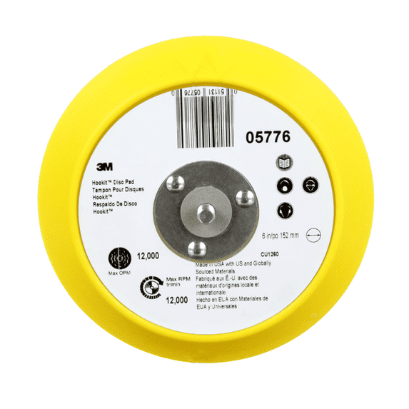 3M Automotive 5776 6" 3M Hookit Disc Pad (EA)