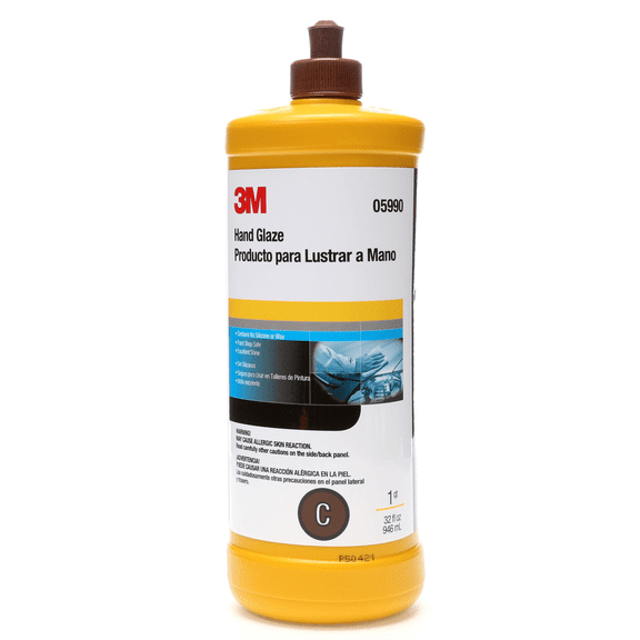 3M Automotive 5990 Hand Glaze, 1 Quart, Automotive Polishes