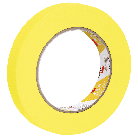 3M Automotive Yellow Masking Tape 388N, 06652, 18 mm x 55 m