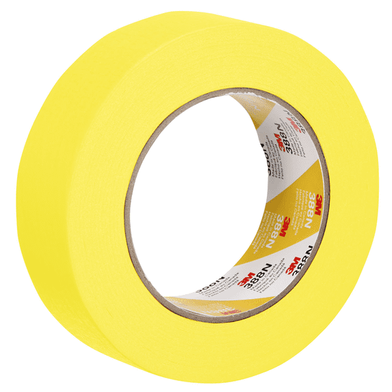 3M Automotive 6654 Automotive Refinish Masking Tape, 36mm x 55m, 24 rolls