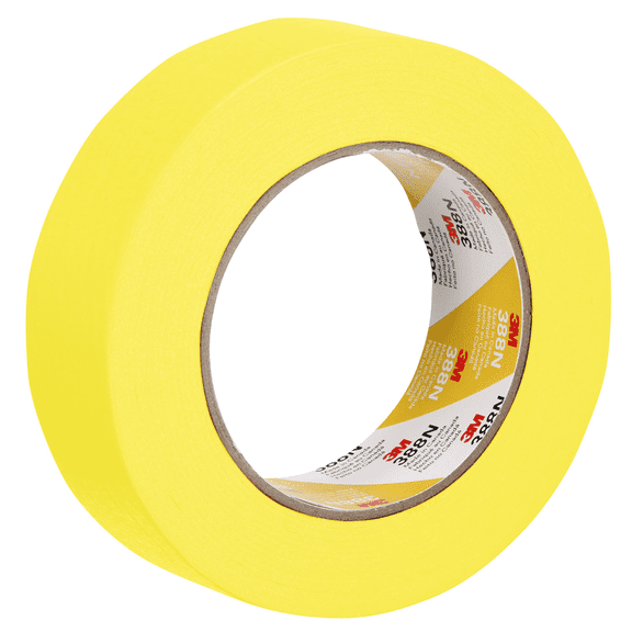 3M Automotive 6654 Automotive Refinish Masking Tape, 36mm x 55m, 24 rolls