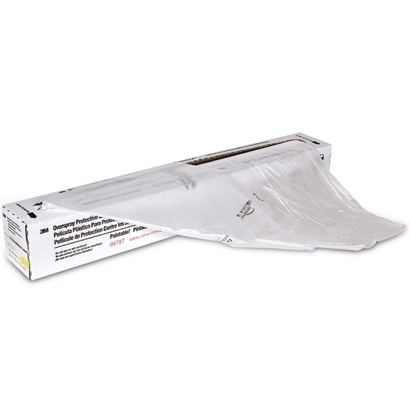 3M Automotive 6727 Overspray Protective Sheeting, 12' x 400'