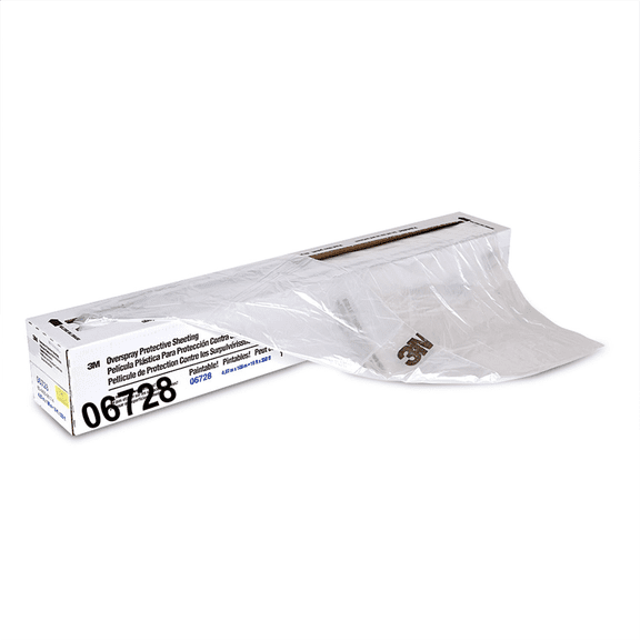 3M Automotive 6728 Overspray Protective Sheeting 16' X 400Ft 1Roll/Cs