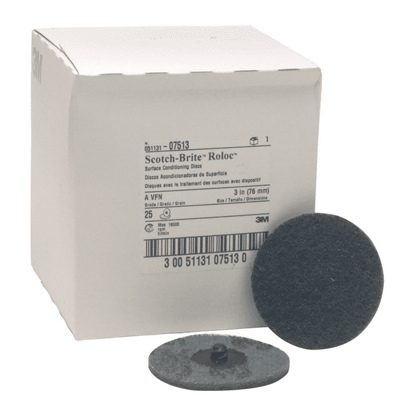 3M Automotive 7513 3" Scotch Brite Roloc Surface Conditioning Discs