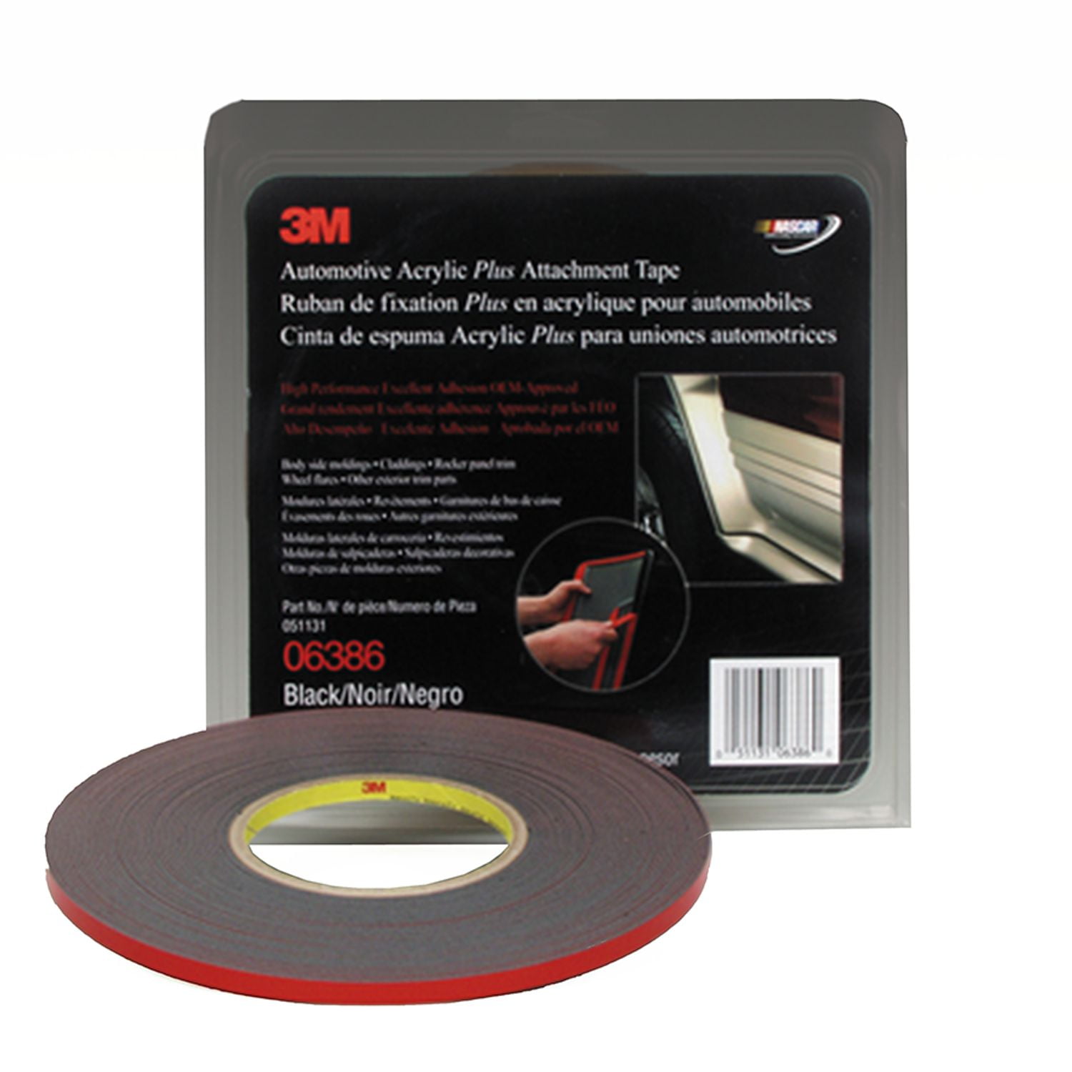 3M Automotive Acrylic Plus Attachment Tape Black,45 milIdeal for