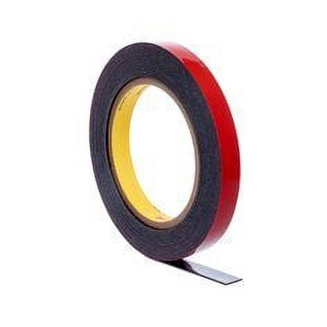 3M Automotive Acrylic Plus Premium Attachment Tape 06388, Black, 1.12 mm, 1/2 in x 20 yd, 12 rolls per case