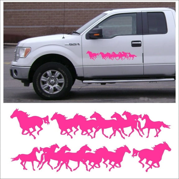 3M Automotive Vinyl Decal Sticker Graphic Kit, Running Horses, Left and Right