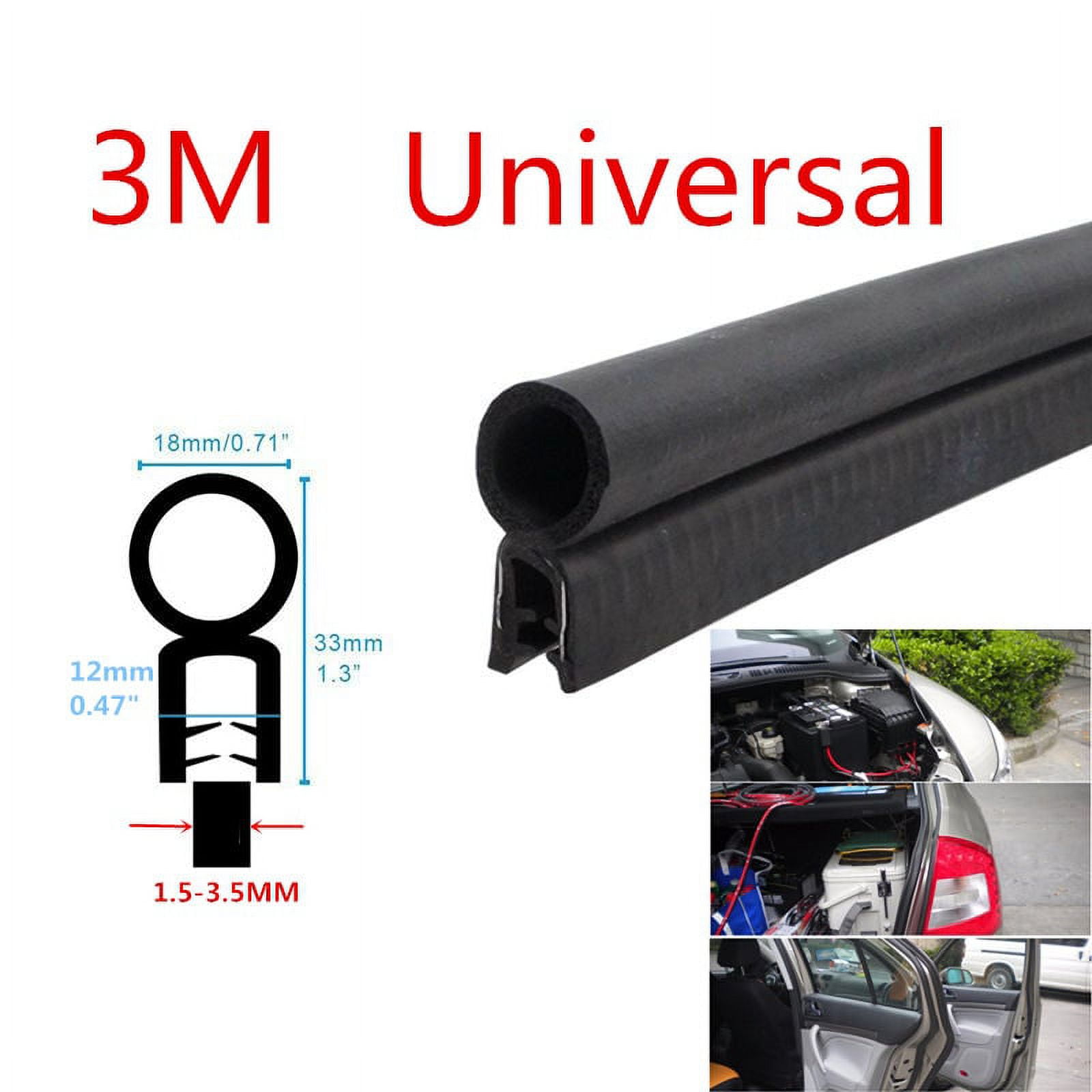 3M Autos Car SUV Door Black Rubber O U Channel Edge Edging Trim Seal