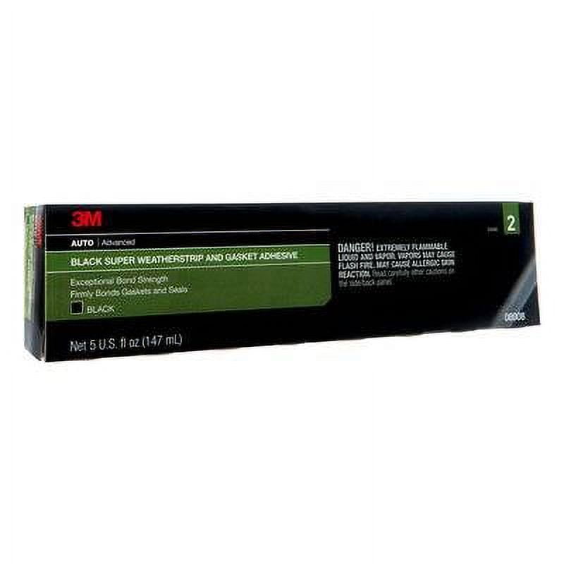 3M Black Super Weatherstrip and Gasket Adhesive, 08008, 5 fl oz