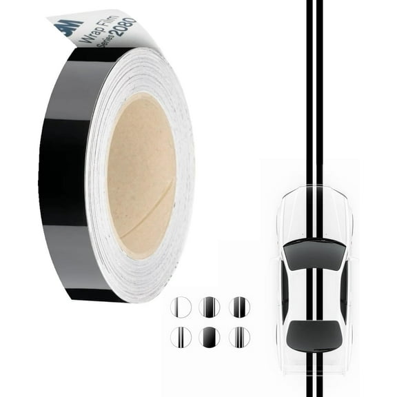 3M Black Vinyl Wrap Film Series 2080 Gloss Black kit by Upromax, 2 Inches x 5 FT