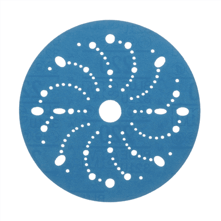3M Hookit Blue Abrasive Disc 321U, 36177, 6 in, 220, Multi-hole