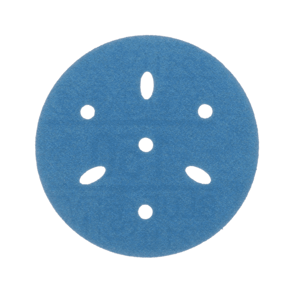3M Hookit Blue Abrasive Disc 321U, 36145, 3 in, 150, Multi-hole