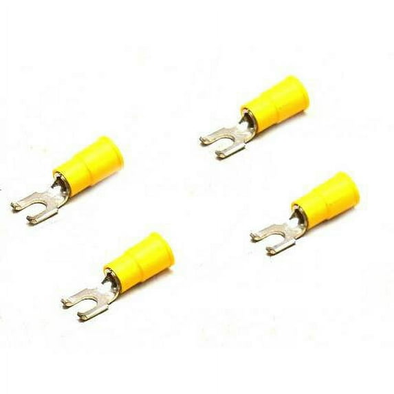 3M Boat Flange Crimp Terminal BS-23-8-P | Yellow 10-12 AWG (Set of 4)